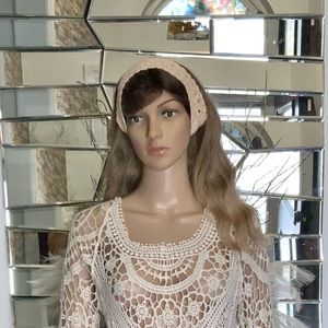 NEW Handmade crochet Headband Tan, Boho Style